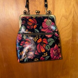 Patricia Nash tropical escape Leather Shoulder Bag